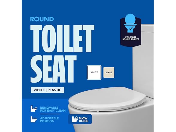 HIGHCRAFT Highcraft W4TSPR Round Plastic Toilet