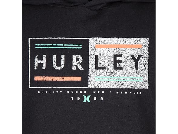 Hurley Long Sleeve Hooded Graphic Tee