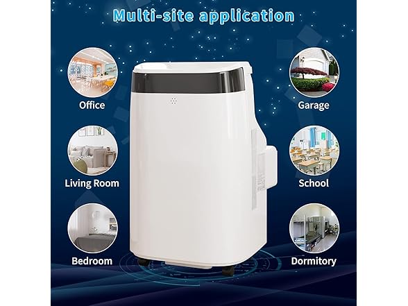 AutoSteelix 10,000 BTUs Portable Air Conditioner with Remote