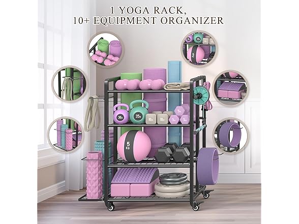 4-Tier Weight Rack - 400lb Capacity