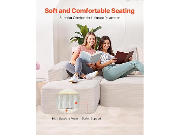 Vevor G3355-V1231718244 VEVOR Modular Sectional Sofa, 