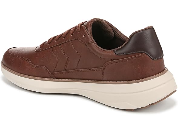 Dr. Scholl's Mens Jake Retro Sneaker Chile Brown Smooth 9.5 M