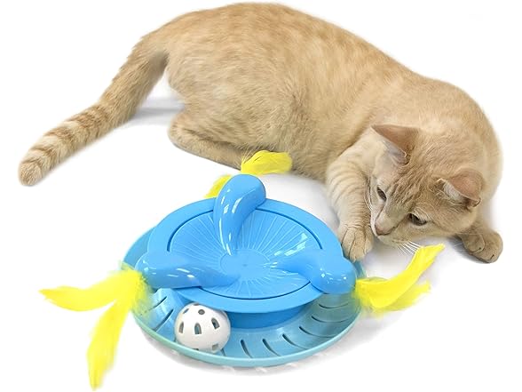 Kitty City Swat Track Cat Toy, 3 Toys in 1