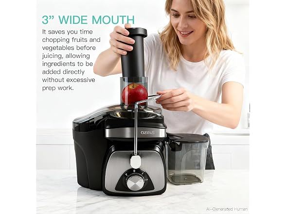 AZEUS Juicer Extractor with Titanium Blades