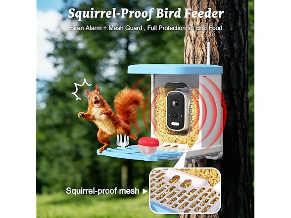 MAXDONE Smart Bird Feeder with Camera
