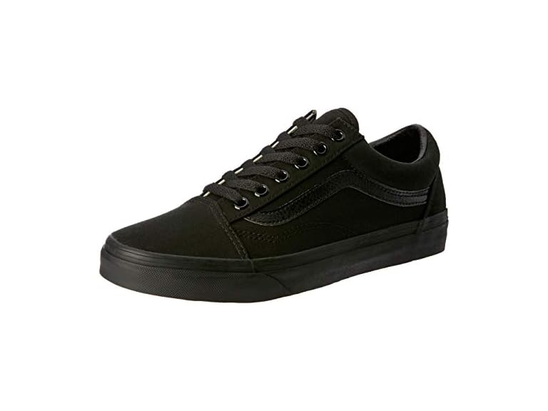 Vans Old Skool Skate Shoe Unisex,  Black/Black, 4 Men / 5.5 Women