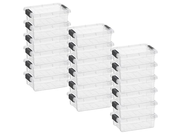 Superio 1.27 Quart Clear Plastic Storage Containers 18 PK