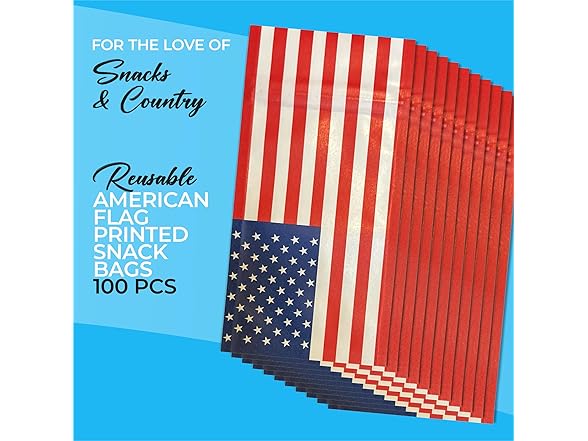 Generic 100 Pack Reusable Patriotic US