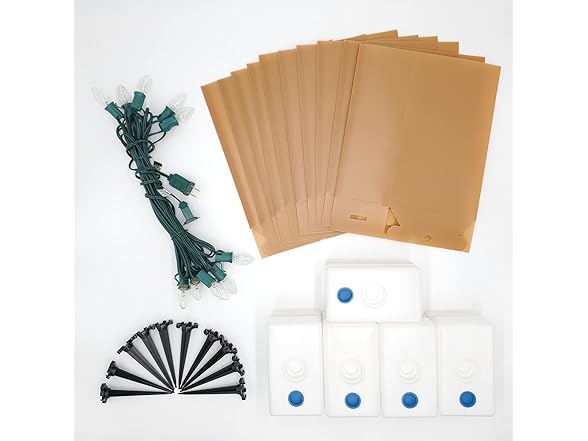 Lumabase 32310 Electric Luminaria Kit, Tan