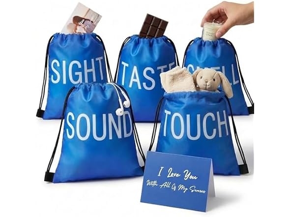 Bafeil 5 Senses Gift Bags 10pc Blue