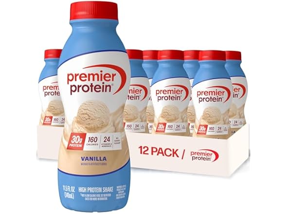 Premier Protein Shake Vanilla, 12 Pack