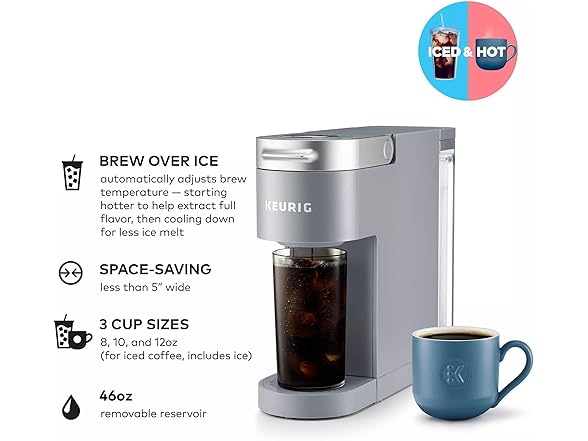 Keurig KIPK900FAGY K-Iced Plus Single Serve Coffe