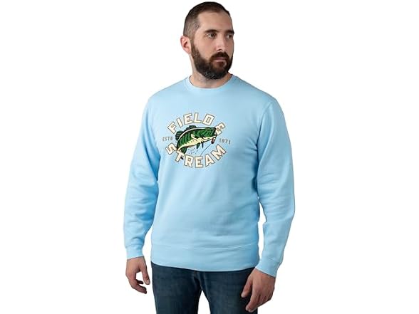 Field & Stream Men Backstrap Crew Sweatshirt