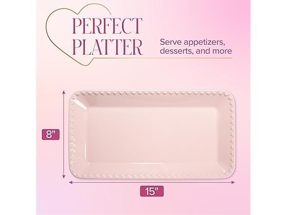 Paris Hilton Rectangle Serving Platter Tray