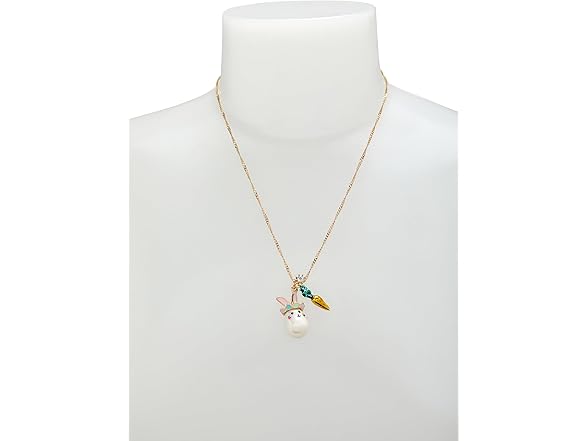 Betsey Johnson Bunny Pendant Necklace