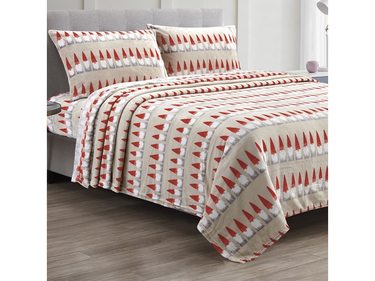 Gnome Santa Bed Sheet Set