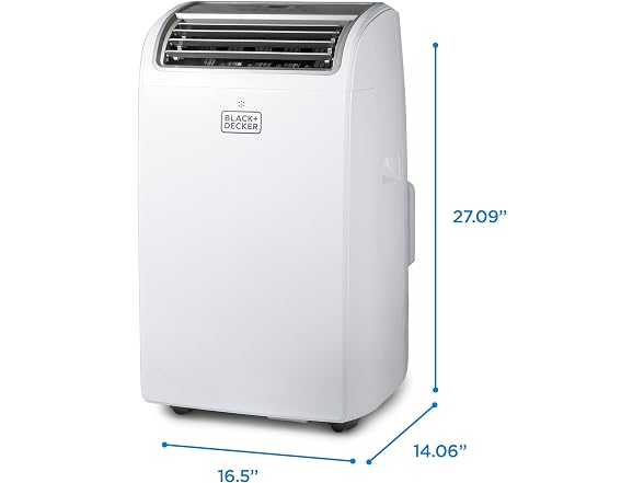 BLACK+DECKER BPT08HWTB 8,000 BTU Portable AC