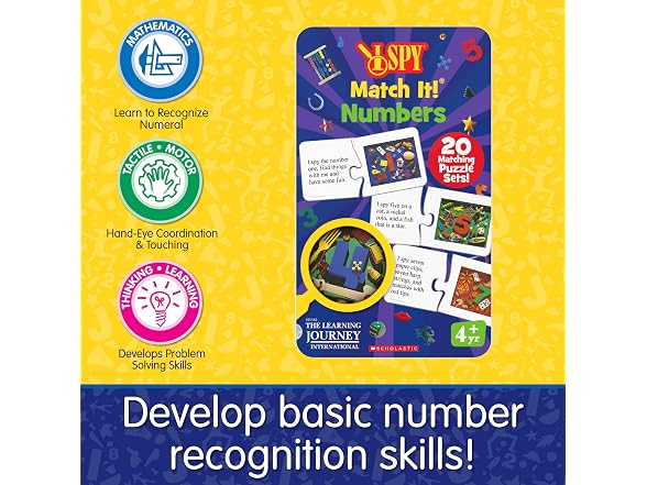 I Spy - Match It! Tin - Numbers (NEW)