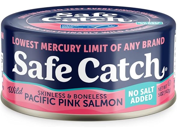 6PK Safe Catch Wild Pacific Pink Salmon Canned