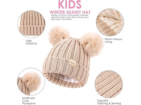 Kids Winter Beanie Hat