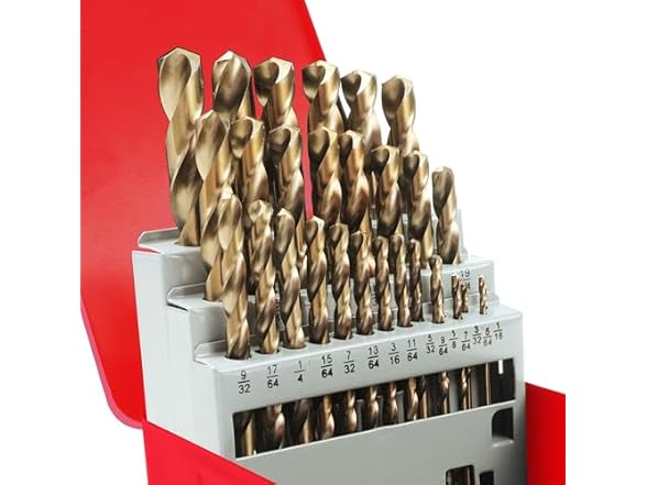 AIMLENTOOL 29Pcs Cobalt Drill Bits Set