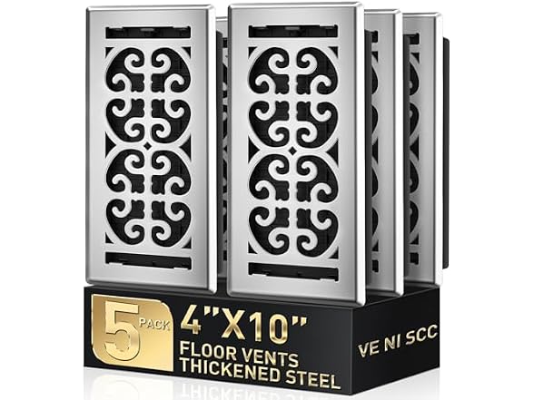 VE NI SCC Satin Nickel Floor Vent Covers