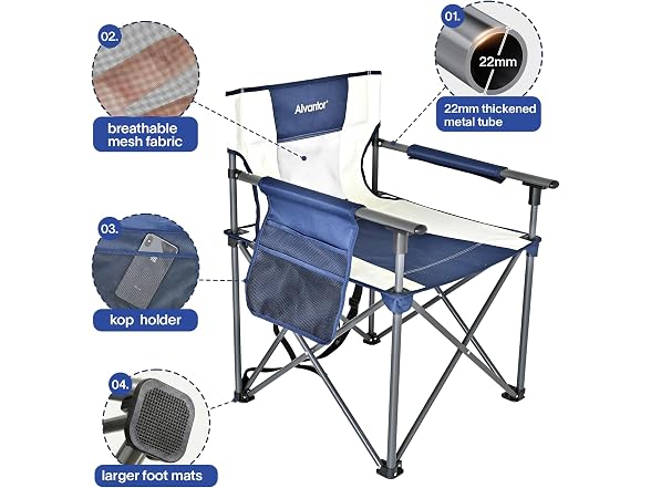 Alvantor Heavy Duty Folding Camping Chair
