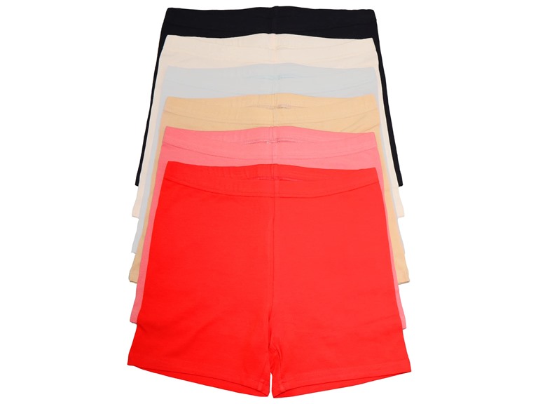 Angelina G6734_ASST_6_UM Medium (4-6) Angelina Cotton Safety Boxer Short Panties (6-Pack) Assorted Color (6 Pack)
