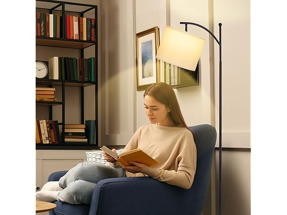 60" Floor Lamp With 3 Color Temperatures