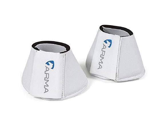 Shires Arma Neoprene Bell Boots - White/Cob