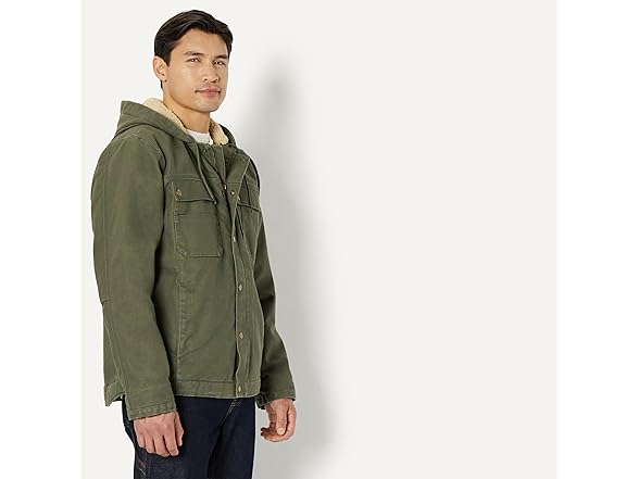 Amazon Basics Mens Hooded Workwear Jacket