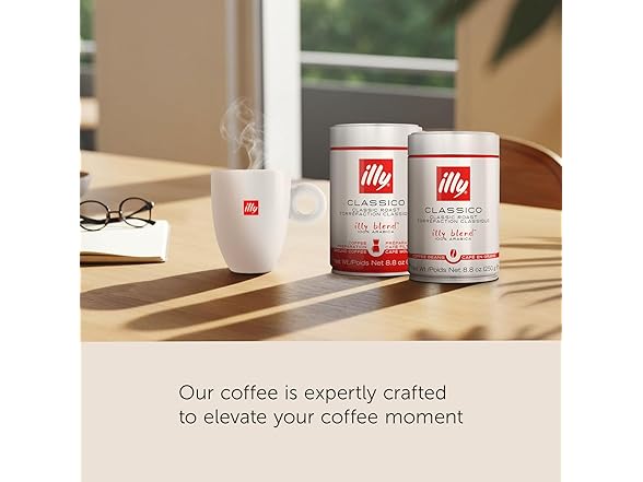 1PK Illy Classico Whole Bean Coffee, Medium Roast