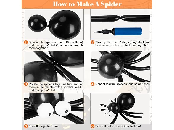 Ouddy Life 178Pcs Halloween Balloons