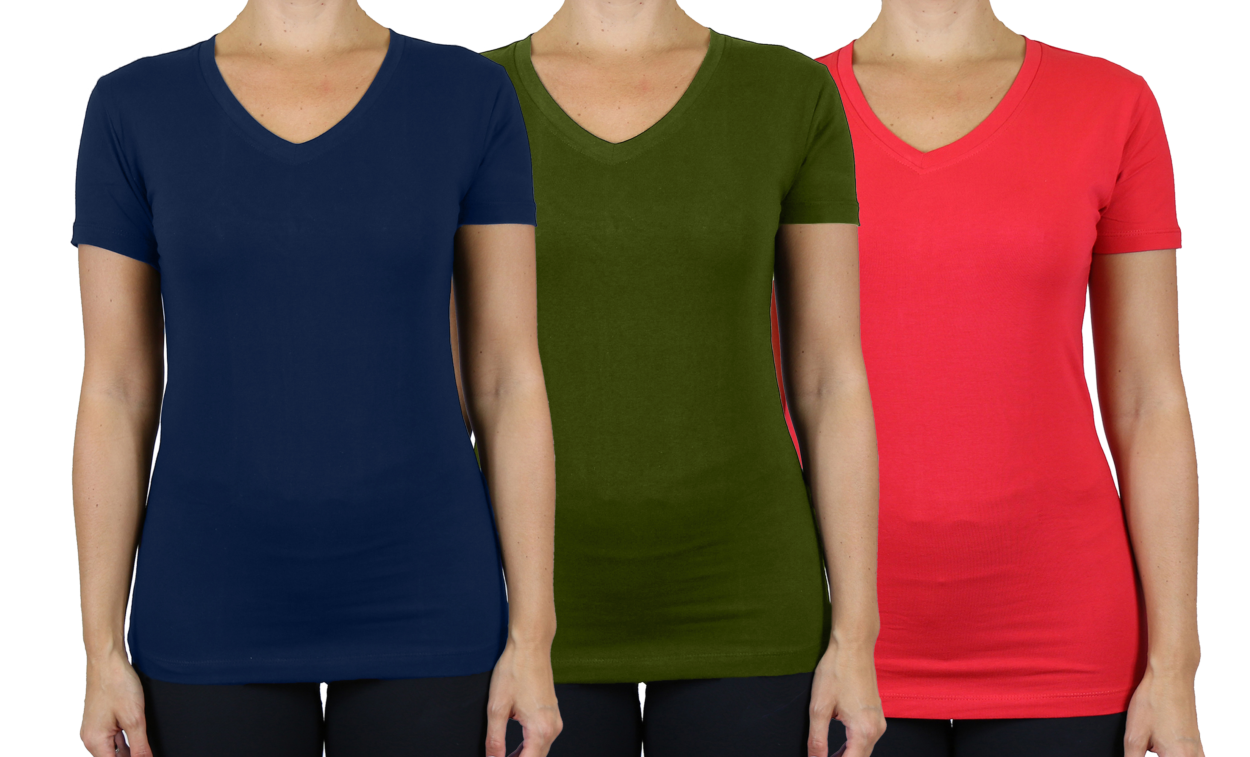 Womens S/S Cotton Stretch Tee - Gallery 20