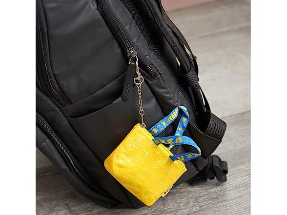Sac De Transport IKEA KNÖLIG - 9x7cm - Bleu - Avec Porte-clés Et Fermeture éclair