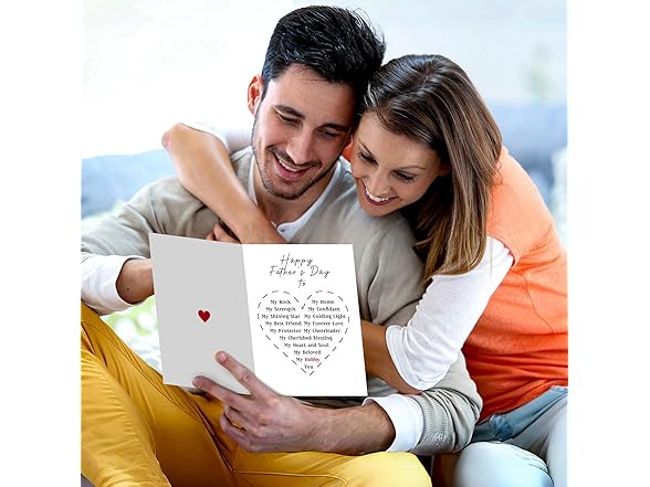 Peabownn Fathers Day Card for Husband