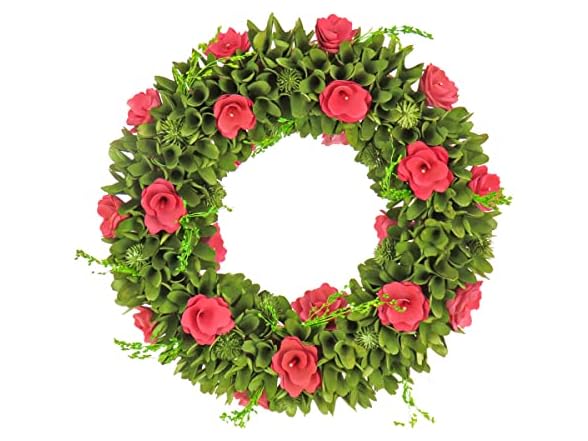 National Tree Company 18" Flower Wreath