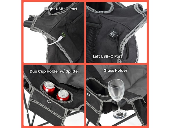 ARROWHEAD OUTDOOR Heated Loveseat