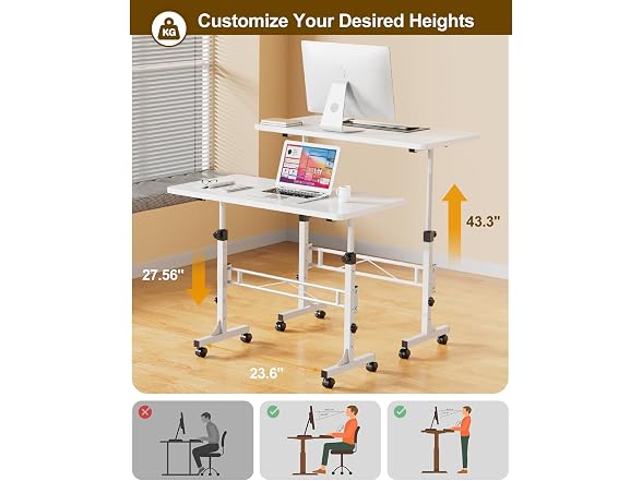 Amztabler 32in Adjustable Standing Desk