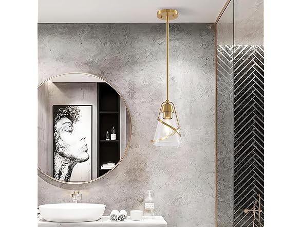 Parrot Uncle D3013 Small 7" Wide Cone Seeded Glass Hang