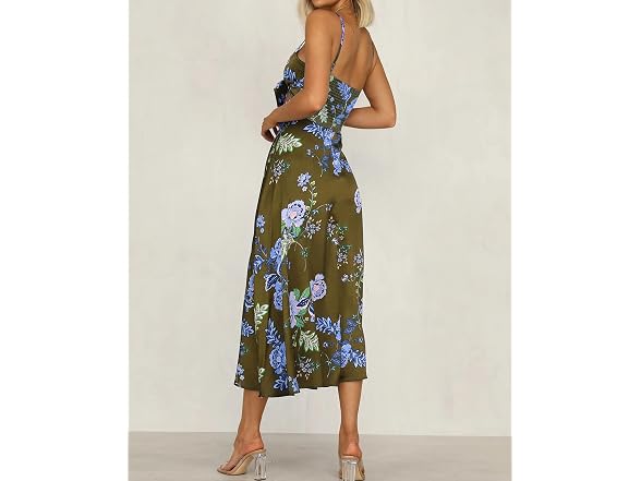 Fashionme Women (L) Spaghetti Strap Midi Cutout