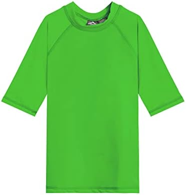 Kanu Surf Little Boys' Toddler Fiji UPF 50+ Sun Protective Rashguard, Green, 4T