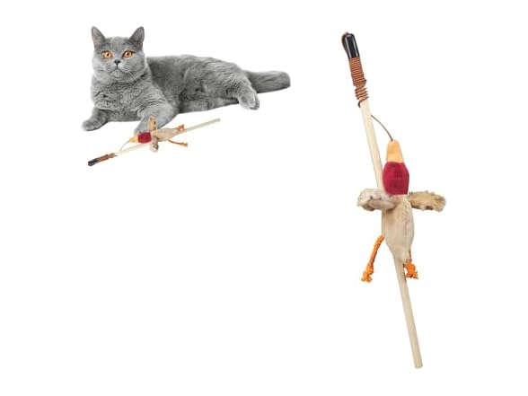 SPOT Skinneeez Stuffing-Free Cat Teaser Wand