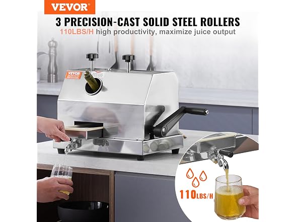 VEVOR Commercial Sugar Cane Juicer