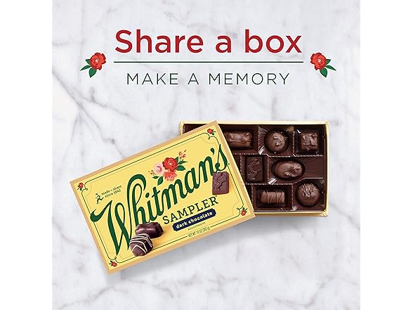 Whitmans Sampler Dark Choc Gift Box 10oz