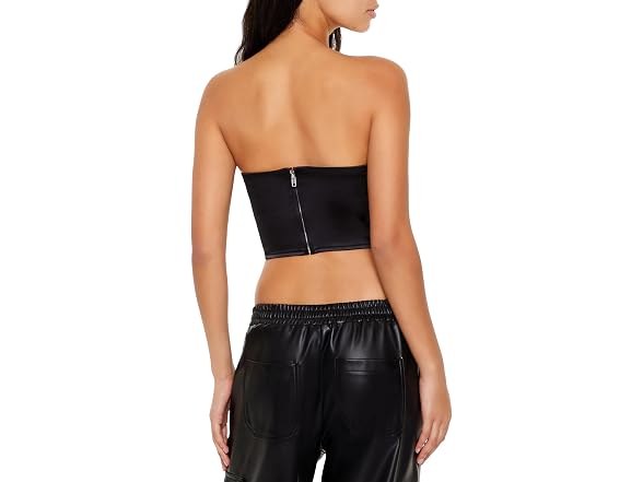 Forever 21 Women (XS) Satin Sweetheart Tube Top