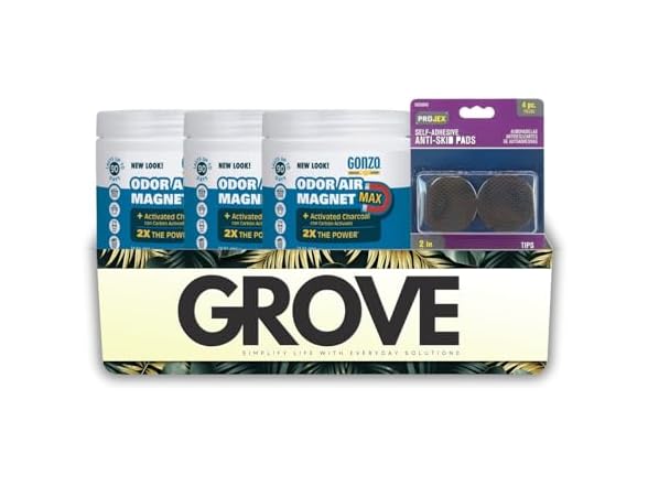GROVE 3x Gonzo Natural Magic Fresh Scent Odor Air