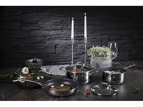 Kuhn Rikon Induction Frying Pan, 8 inch/20 cm, Silver