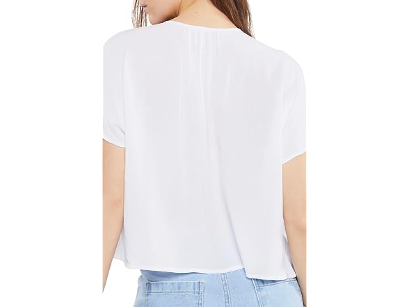 Forever 21 (M) Tiered Tie-Neck Top