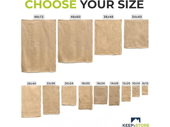 Burlap Storage Bags 18" x 30", Pack of 6 